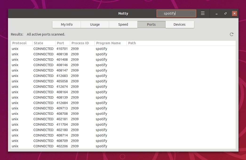 Nutty GUI Network Monitoring And Information Tool For Ubuntu, Linux Mint And elementary OS