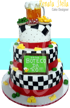 Renata Stella Cake Designer: Bolo de Aniversário - 50 anos