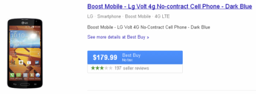 LG Volt Price: $179.99