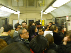Metro 6 pm de un viernes