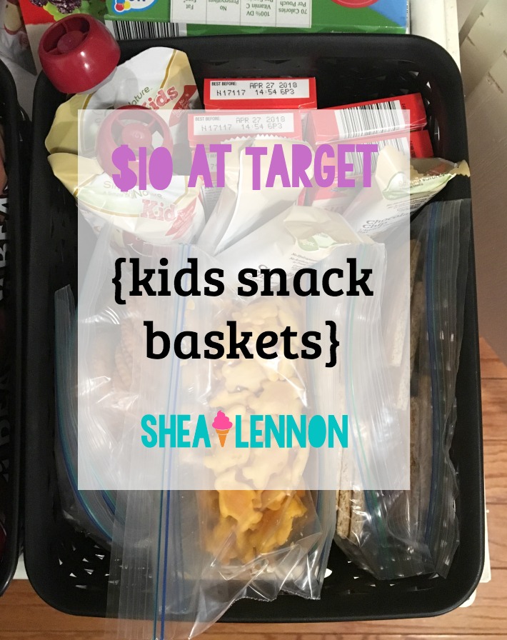 Shea Lennon 10 at Target Kids Snack Baskets