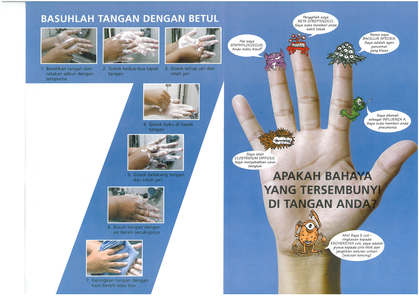 7 Langkah Mencuci Tangan Sempurna Sihatselangor Daroyah Alwi Gambar Poster