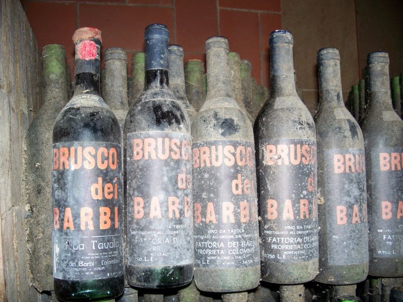 Fattoria dei barbi vintage bottles