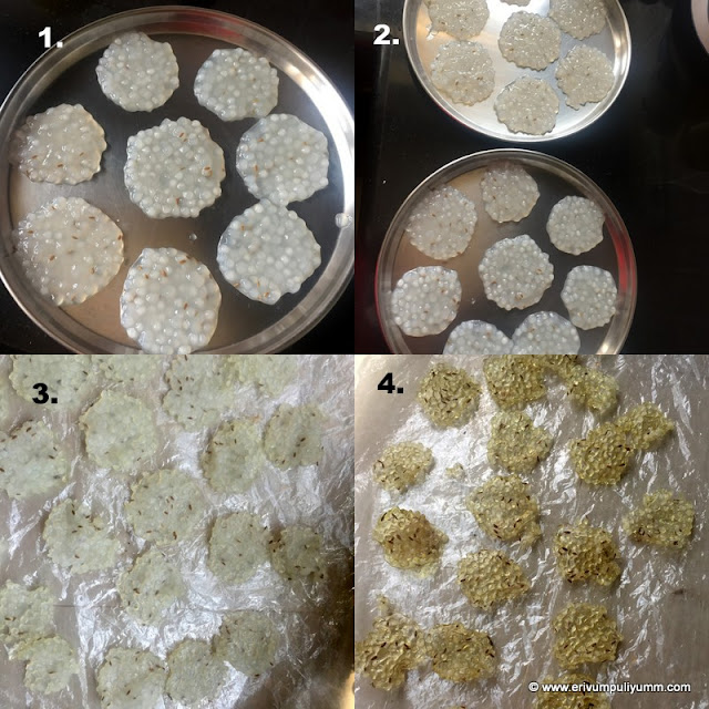 Erivum Puliyum Chowari Pappadam Sabudana Pappad How to make Sago