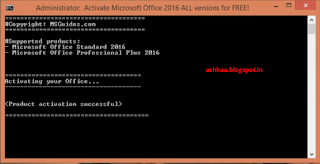 activate office 2016 trick