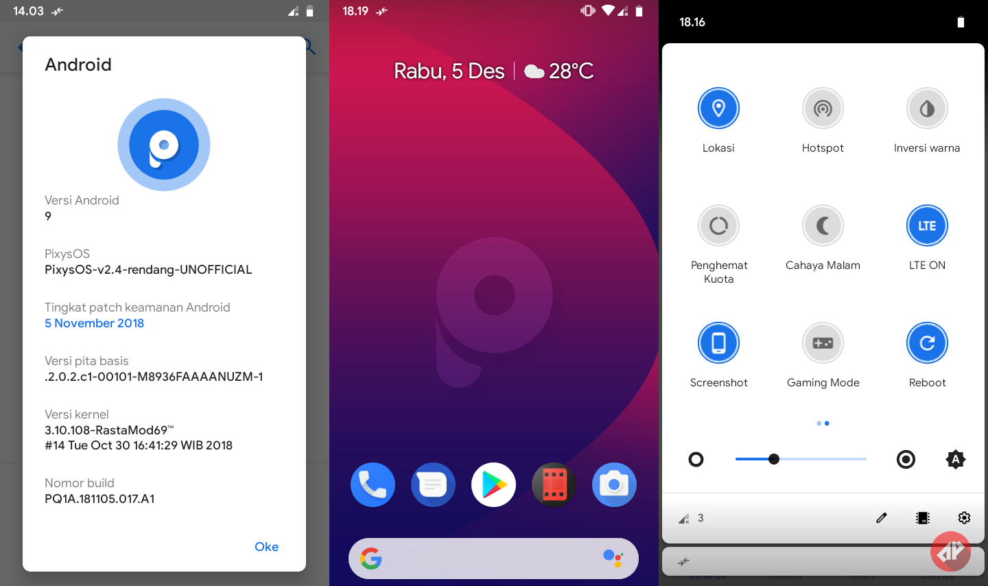 Rom Pixysos Android Pie 9 0 Andromax Q G36c1h Rendang Adi Permana