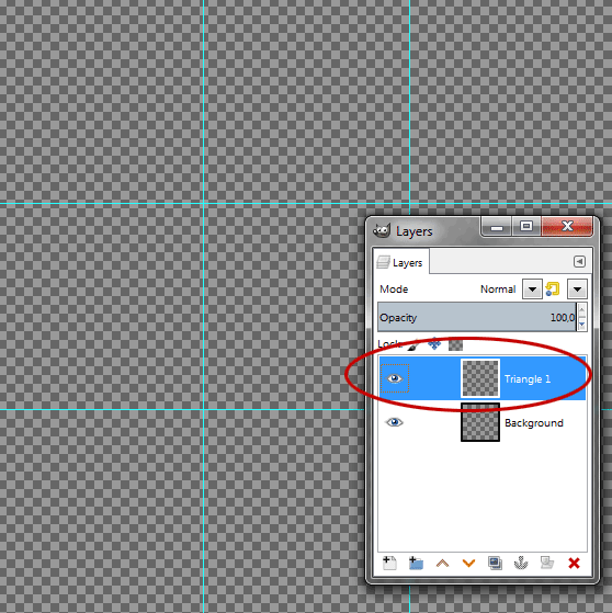 A new, empty layer, added to the layer stack of the image, just above the active layer.