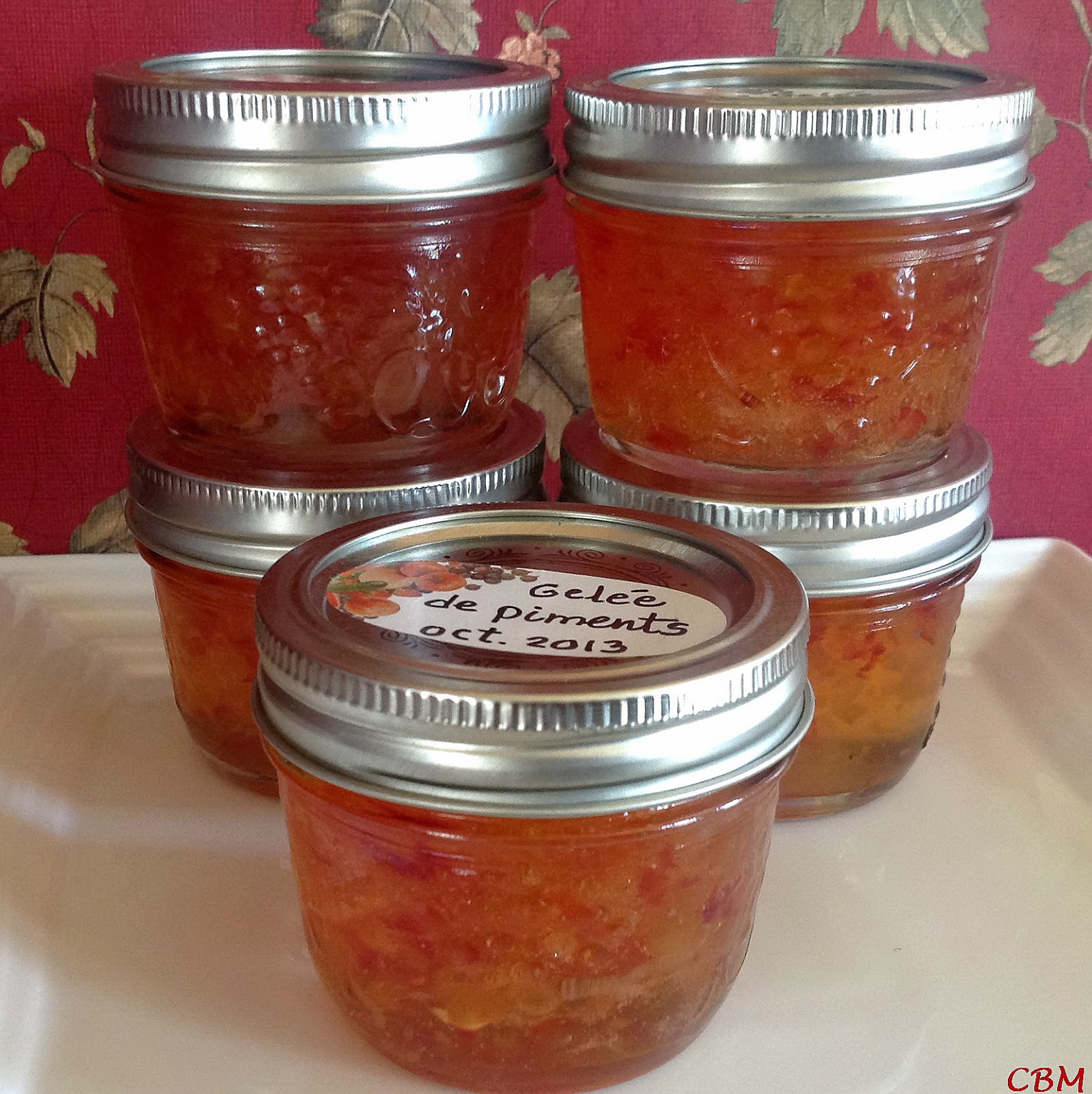 Dans la cuisine de Blancmanger Gelée de piments (conserves)