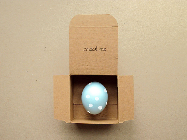 delightful: message in a spotted egg.