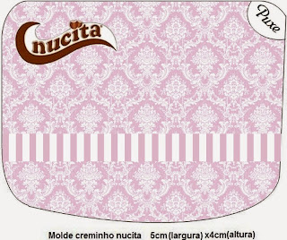 Etiqueta Nucita para Imprimir Gratis de Damascos Blancos sobre Lila.