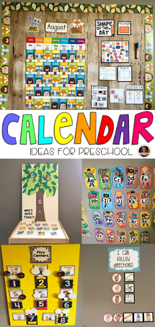 Setting Up Your Calendar Area For Success In Preschool Kindergarten Setting Up Your Calendar Area For Success In Preschool Kindergarten