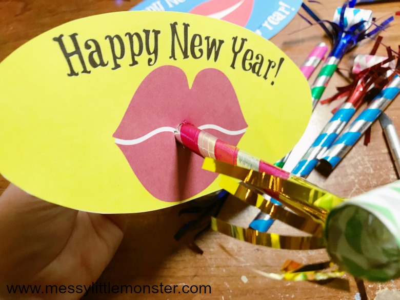 printable New Years Eve craft for kids