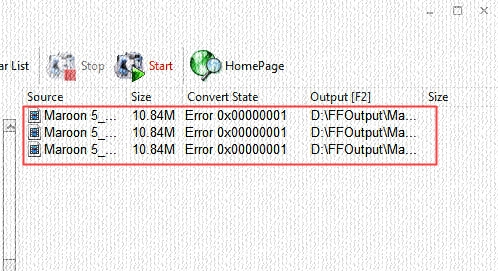 Format factory error 0x00000001 mp4 - pagchina