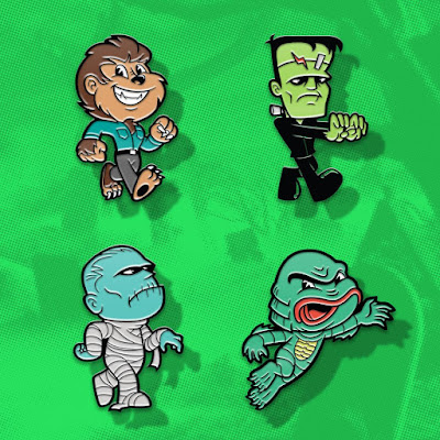 San Diego Comic-Con 2018 Exclusive Boodega Monstore Pop-Up Store Edition Universal Monsters Enamel Pins by Super7