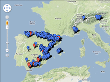 Mapa de barrancs de Barranquismo.org