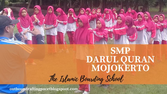 smp darul quran outbound rafting pacet mojokerto
