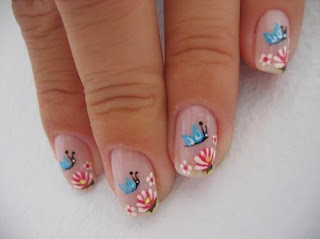 25 Unas Decoradas Con Mariposas