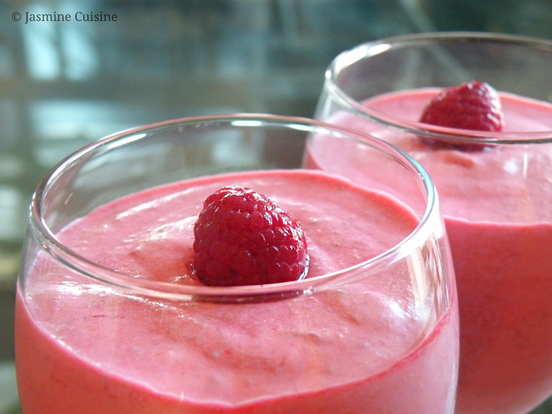 Mousse aux framboises (presque) sans sucre Jasmine Cuisine Mousse aux framboises (presque) sans sucre Jasmine Cuisine