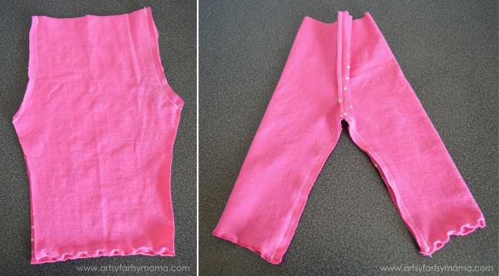 Easy Leggings for 18 Inch or American Girl Dolls with Free Printable Pattern at artsyfartsymama.com