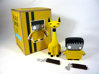 Bruce Lee Themed Game of Death Tuttz & JellyBot Resin Figure Set by The Jelly Empire