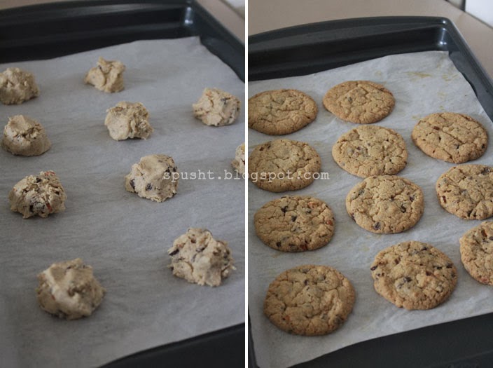 Spusht: Eggless Chocolate Chip Cookies with Flaxseed Meal (flax seed ...