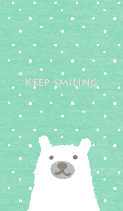 Keep Smiling -Simple mint-