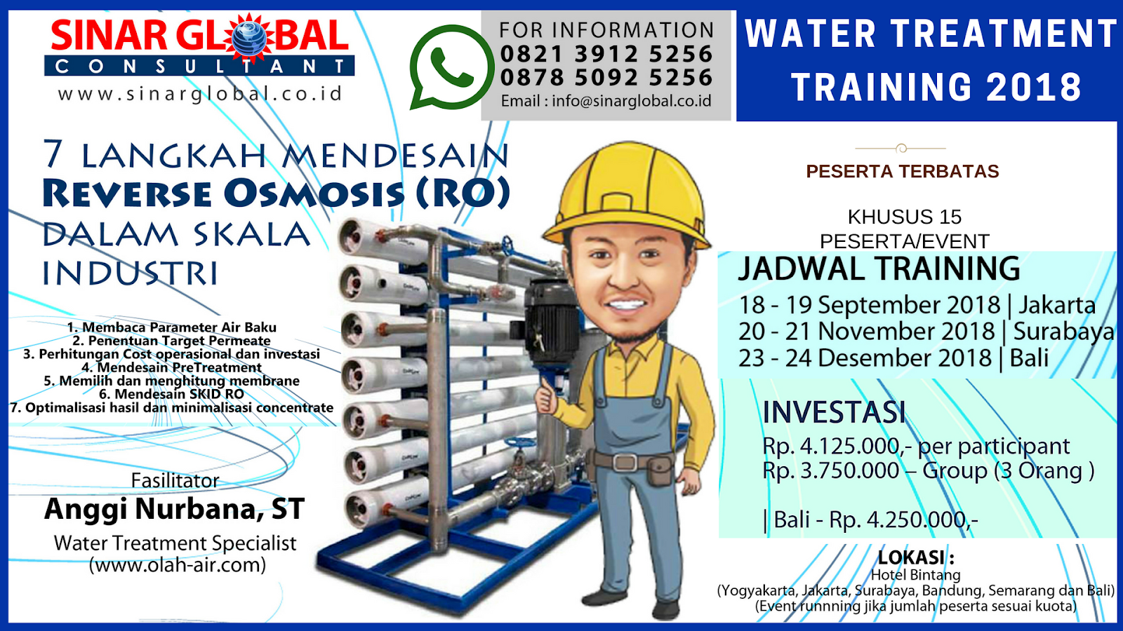 WA 082139125256 (simpati) Water Treatment Training Reverse Osmosis