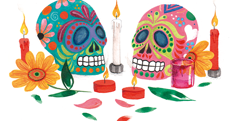Dessin Anime Sur La Fete Des Morts Au Mexique Blog de Diane Morel: Illustrations Fête des Morts - Dia de los Muertos