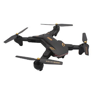 Review Drone VISUO XS809S BATTLES SHARKS Drone Bergigi Hiu