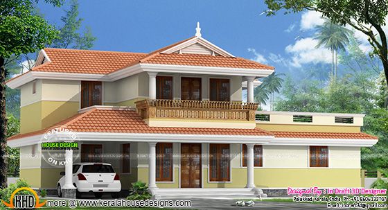 Typical Kerala model home design
