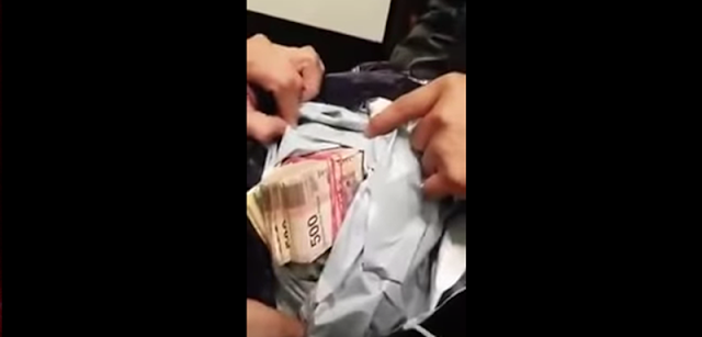 Fiscalía de Veracruz catea casa de excolaborador de Duarte y encuentran fajos de billetes (VIDEO)