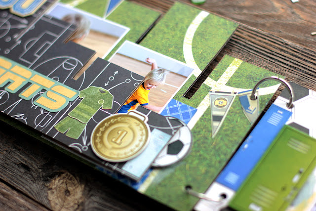 Football Mini Album Frame by Elena Olinevich using BoBunny Game On Collection Football Mini Album Frame by Elena Olinevich using BoBunny Game On Collection