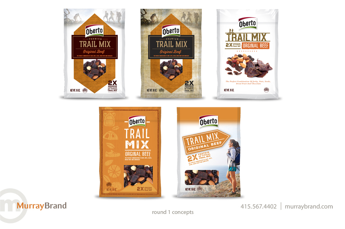 Oberto Trail Mix on Packaging of the World Creative Package Design