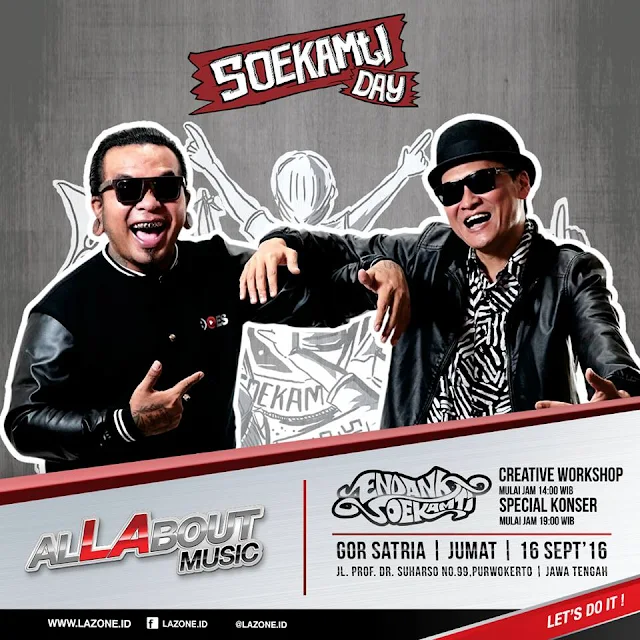 Endank Soekamti performance in the middle of a crowd