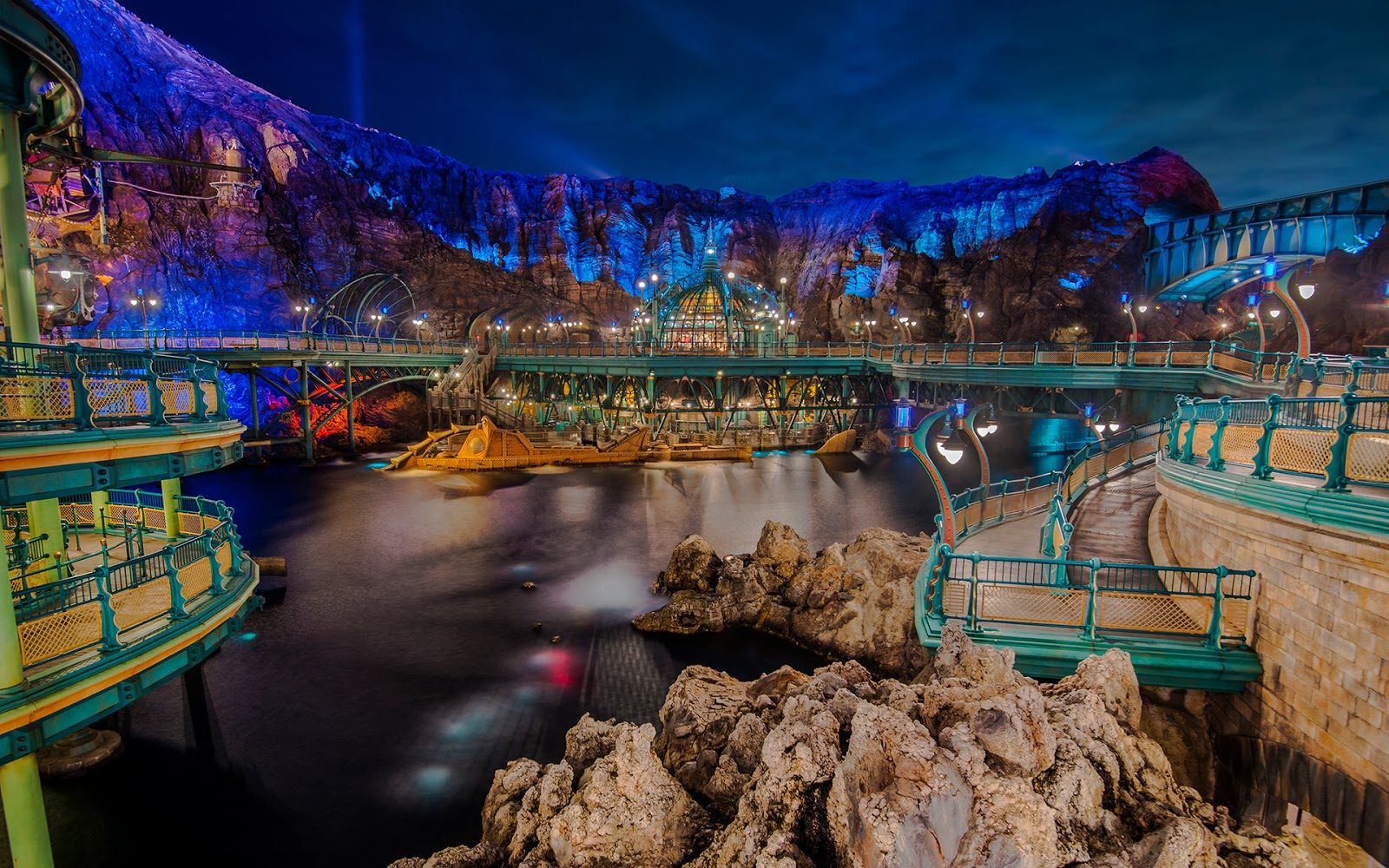 Mysterious Island at Night
