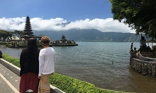 also called Beratan Lake or Danau Bratan Bali Travel Attractions Map and Things to do in Bali: Lake Bratan - Bali Bedugul Beratan Lake Indonesia