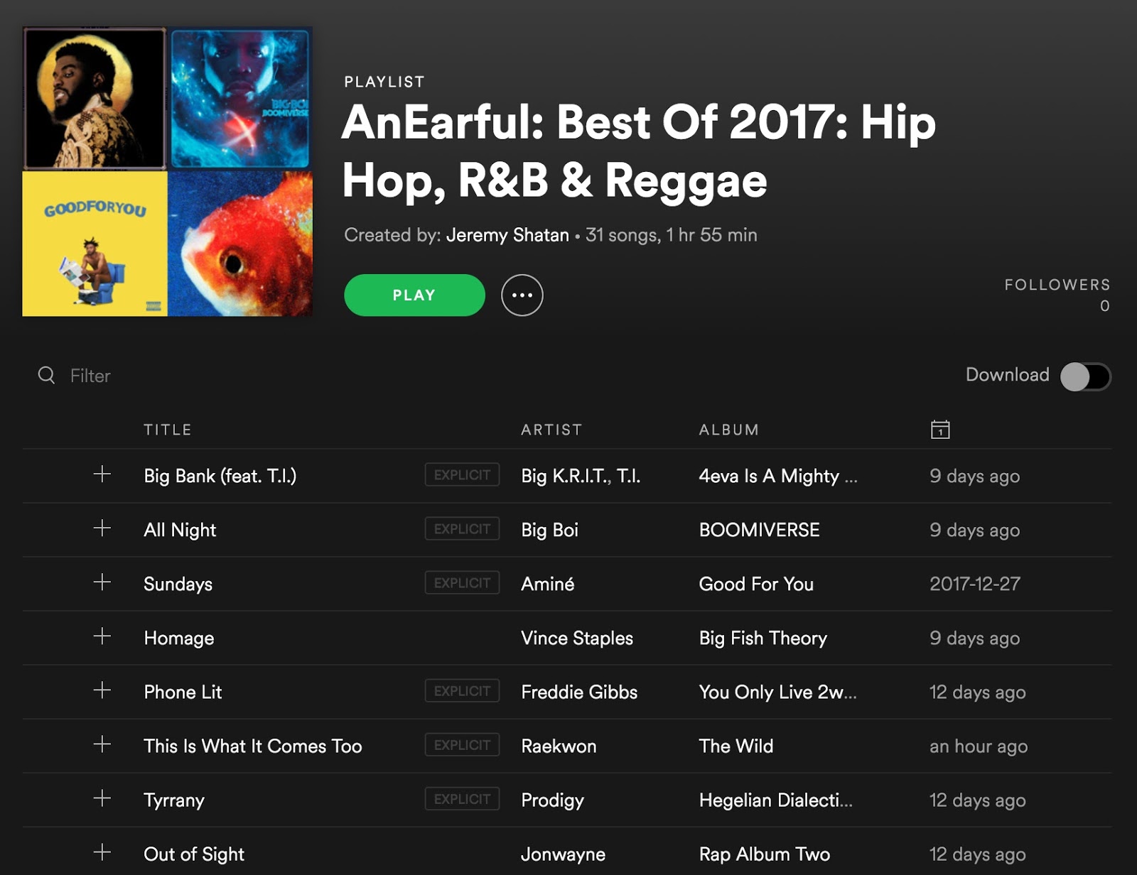 hip hop top 25