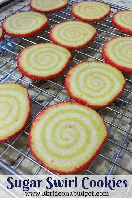 Looking for a pretty recipe so you can use your stand mixer? Try these sugar swirl cookies from www.abrideonabudget.com.