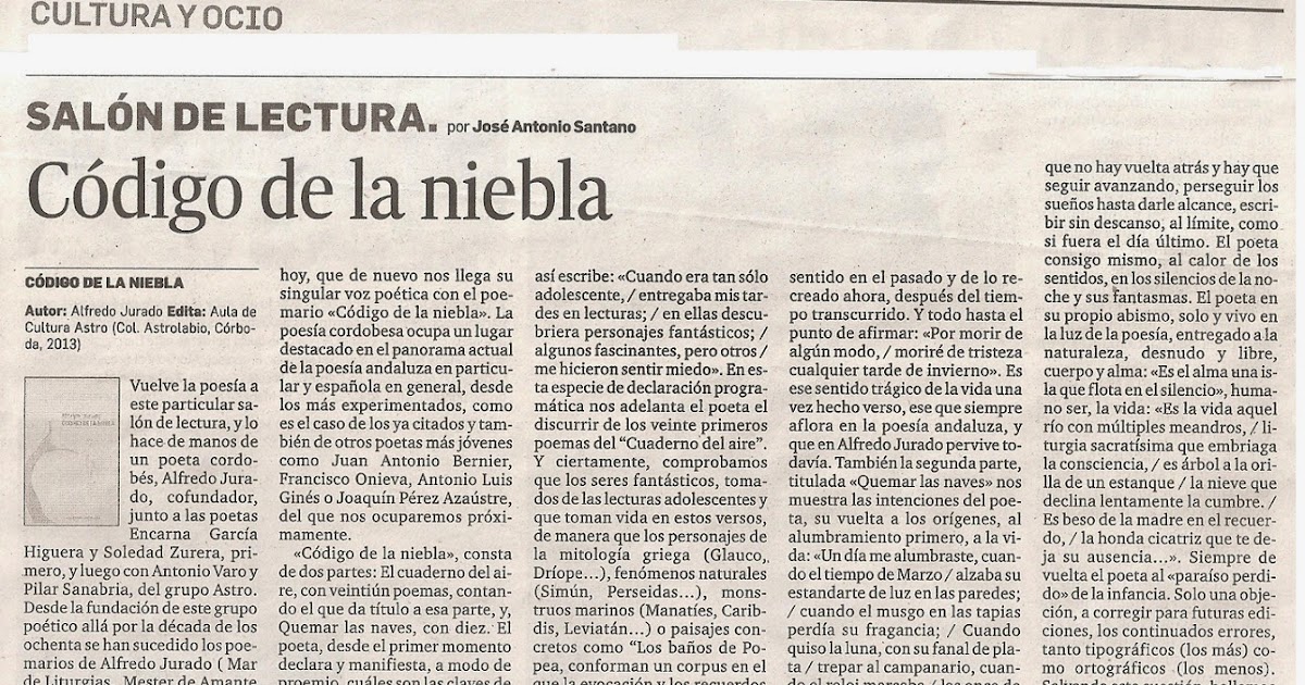 Cuadernos de Caridemo Código de la niebla. Alfredo Jurado