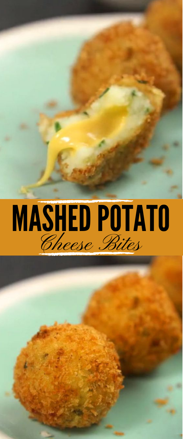 Mashed Potato Cheese Bites #vegetarian #vegan