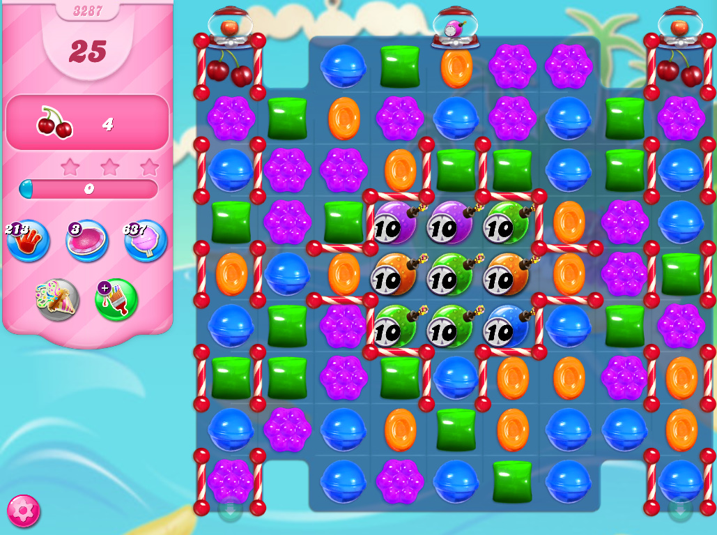 Candy Crush Saga level 3287 Candy Crush Saga level 3287