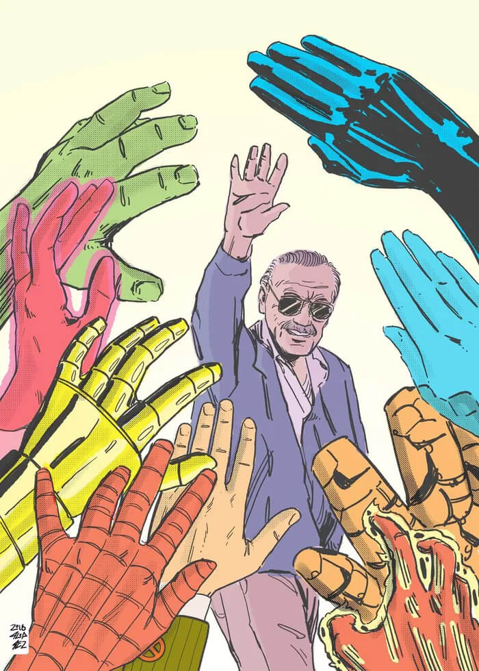 People From All Around The World Share Tribute Art In Honor Of The Marvel Legend Stan Lee