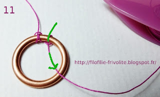Tutoriel double-crochetage sur anneau en métal