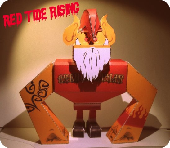 Red Tide Rising Paper Toy