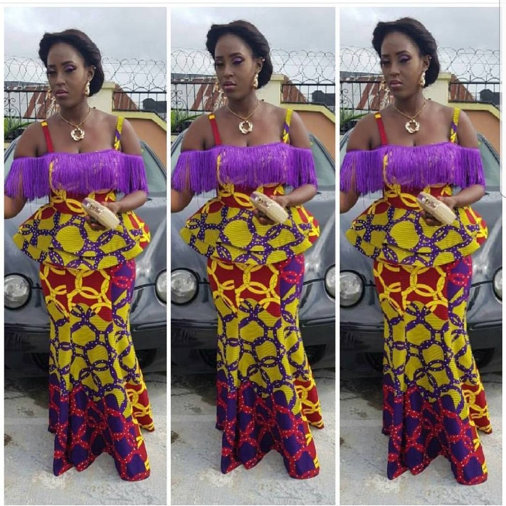 ankara style with fringe