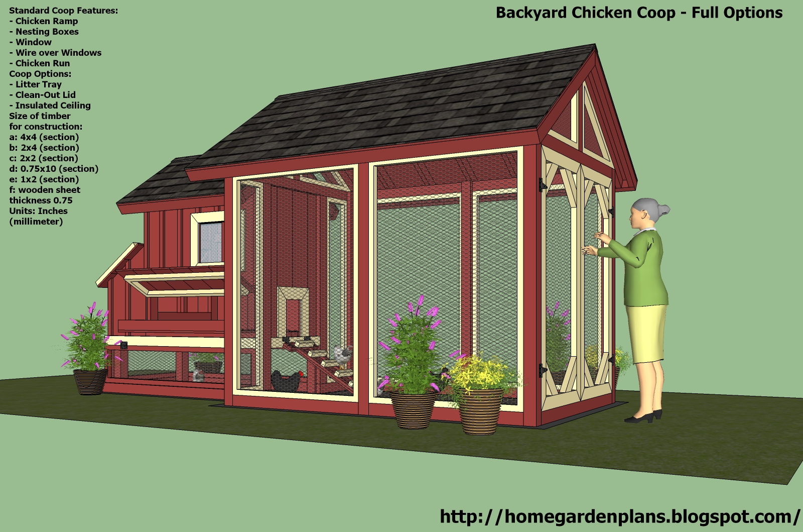 Free Printable Chicken Coop Plans | www.imgkid.com - The ...