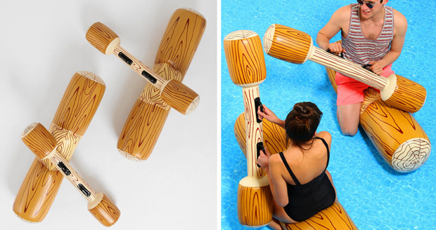 Jousting Inflatable Wooden Logs