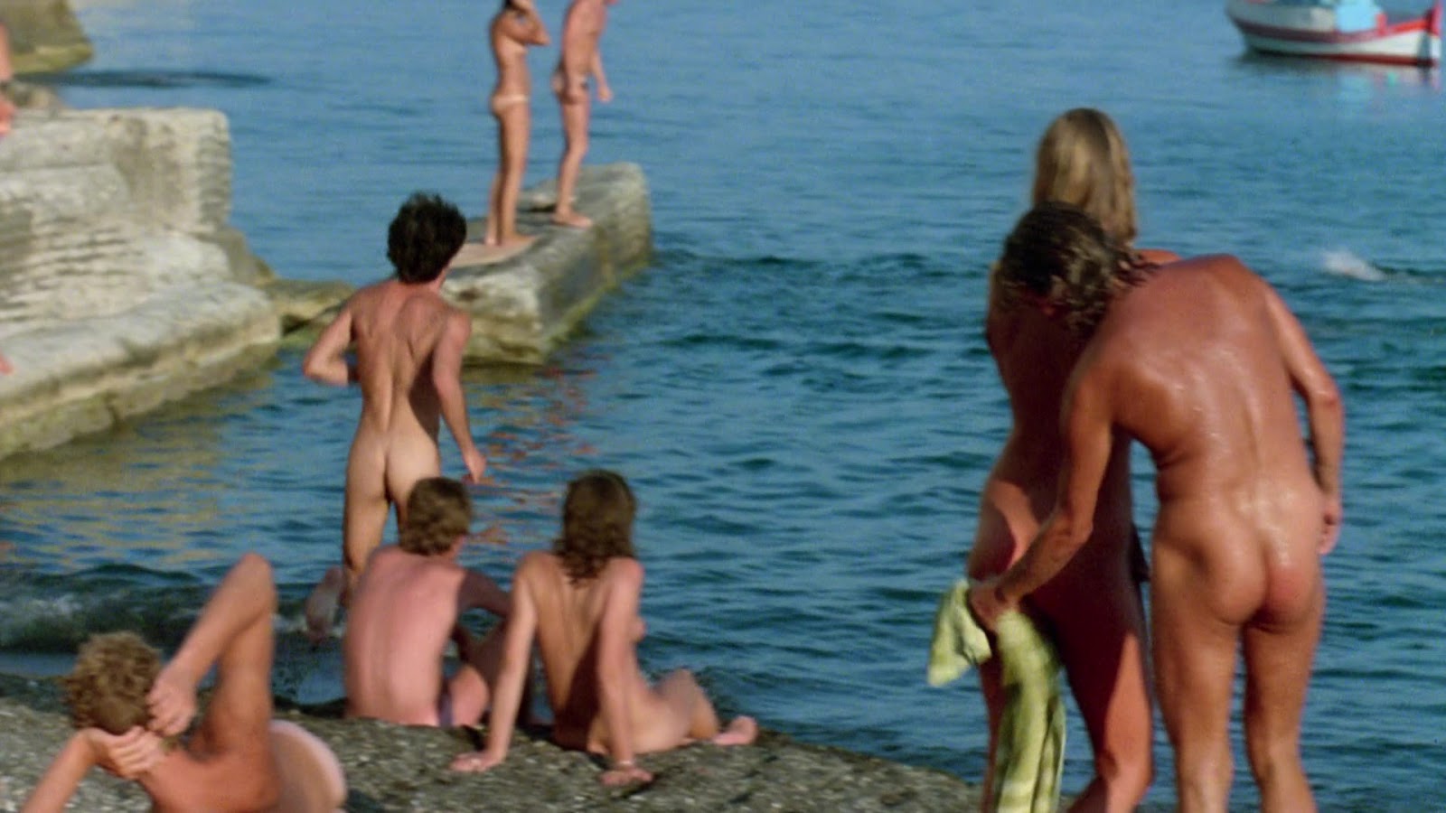 Peter Gallagher nude in Summer Lovers.
