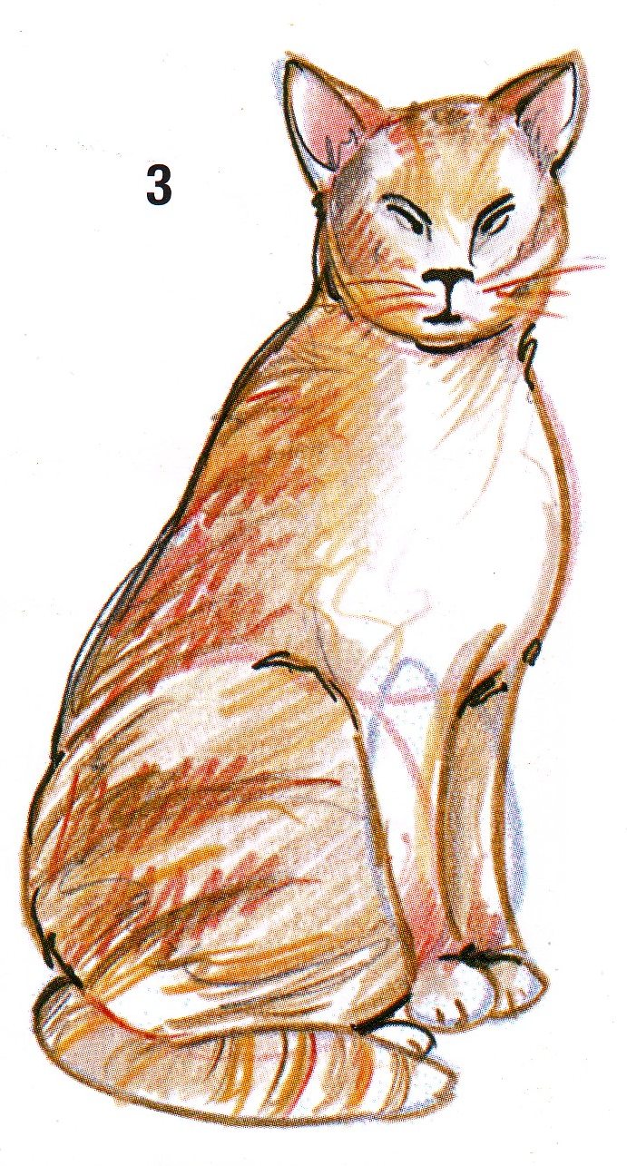 Menggambar Kucing Seni Rupa