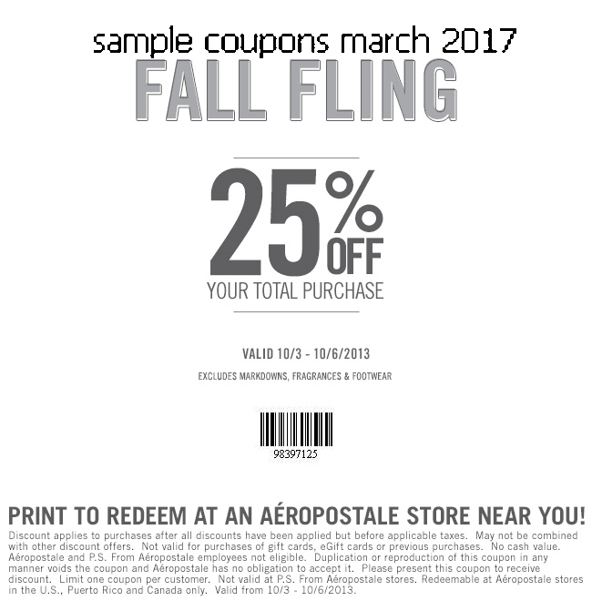 Aeropostale discount coupons march 2018 : Ninja cafe nyc coupon codes photo relating to Aeropostale Printable Coupons titled Aeropostale coupon codes march 2018 : Ninja cafe nyc coupon codes